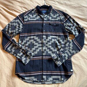 Scotch & Soda Flannel Workwear Shirt Men | Black Aztec | SIze L